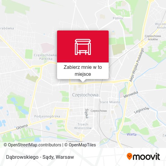 Mapa Dąbrowskiego - Sądy