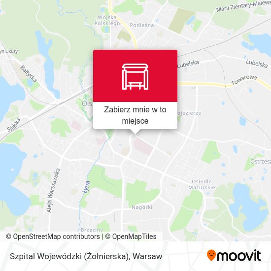 Mapa Szpital Wojewódzki (Żołnierska)