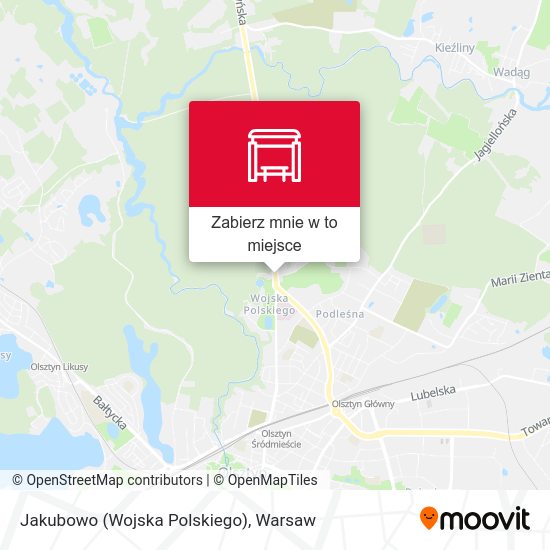 Mapa Jakubowo (Wojska Polskiego)