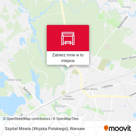 Mapa Szpital Mswia (Wojska Polskiego)