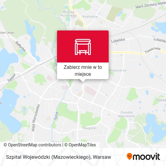 Mapa Szpital Wojewódzki (Mazowieckiego)