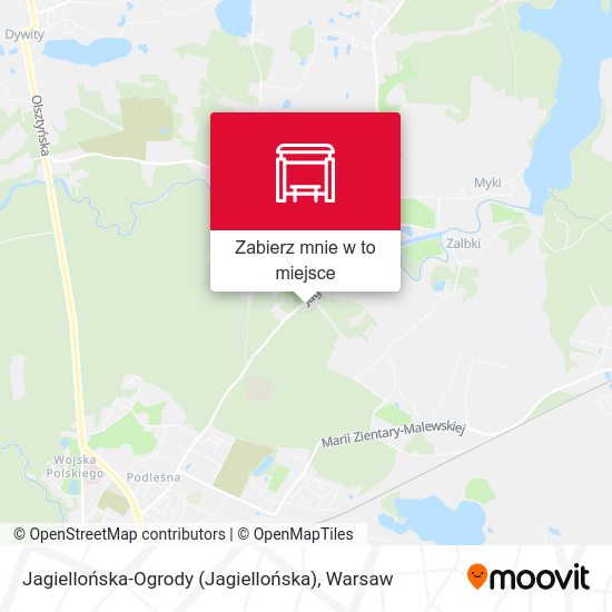 Mapa Jagiellońska-Ogrody