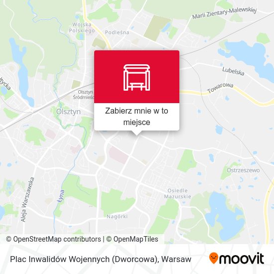 Mapa Plac Inwalidów Wojennych (Dworcowa)