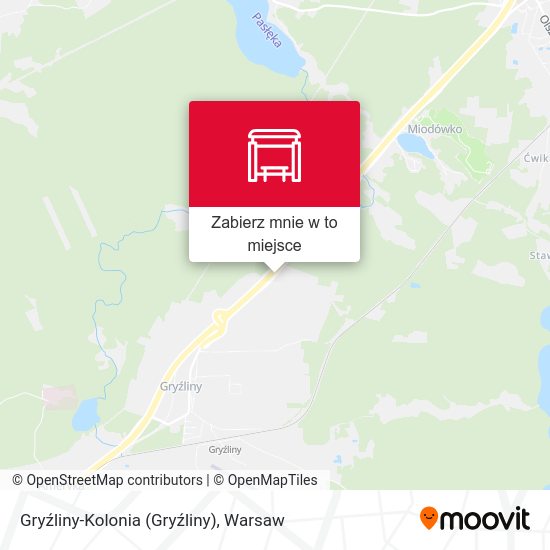 Mapa Gryźliny-Kolonia