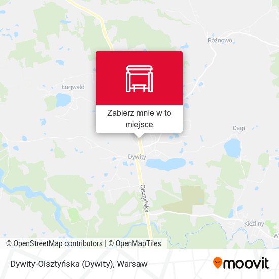 Mapa Dywity-Olsztyńska