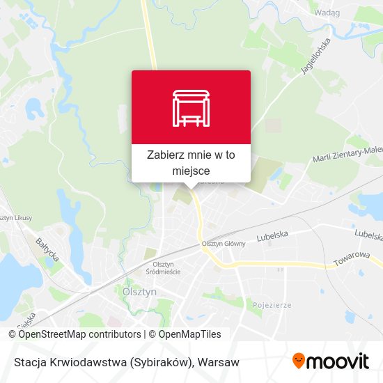 Mapa Stacja Krwiodawstwa (Sybiraków)