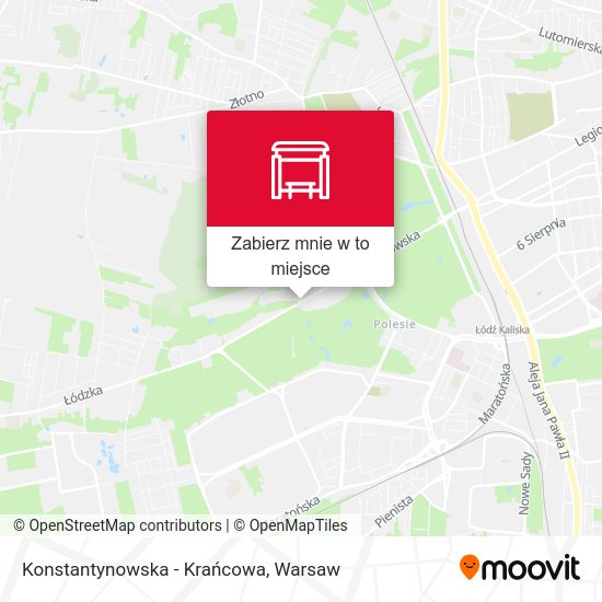 Mapa Konstantynowska - Krańcowa