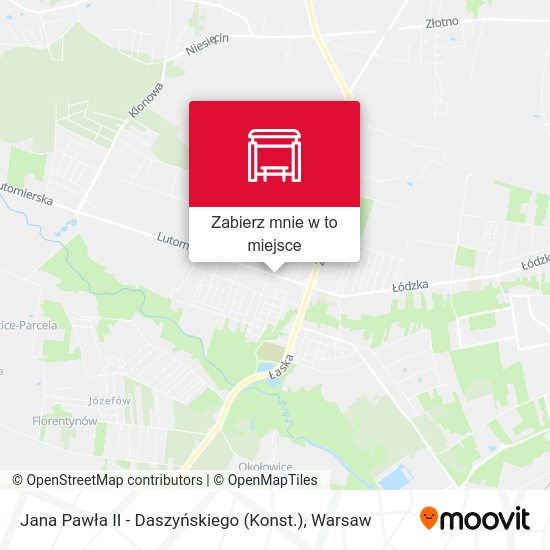 Mapa Jana Pawła II - Daszyńskiego (Konst.)