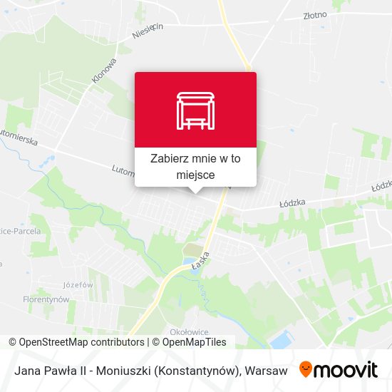 Mapa Jana Pawła II - Moniuszki (Konstantynów)