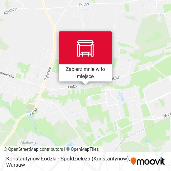 Mapa Konstantynów Łódzki - Spółdzielcza