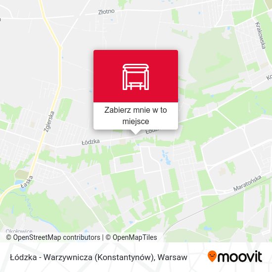 Mapa Łódzka - Warzywnicza (Konstantynów)