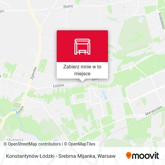 Mapa Konstantynów Łódzki - Srebrna Mijanka