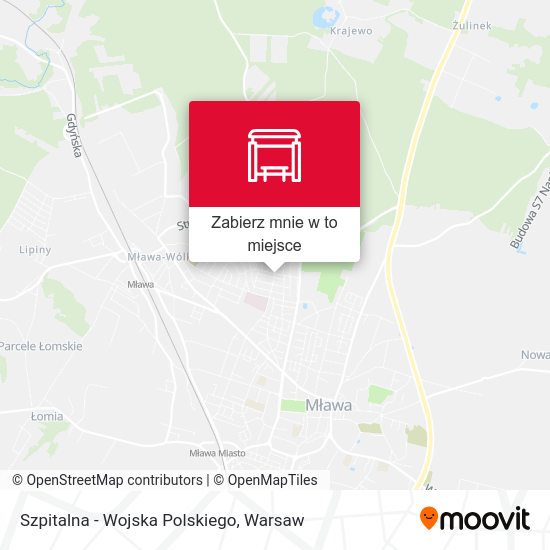 Mapa Szpitalna - Wojska Polskiego