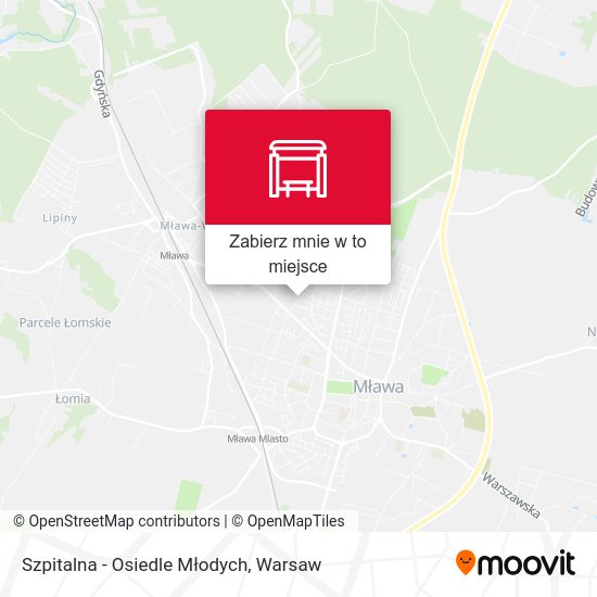 Mapa Szpitalna - Osiedle Młodych