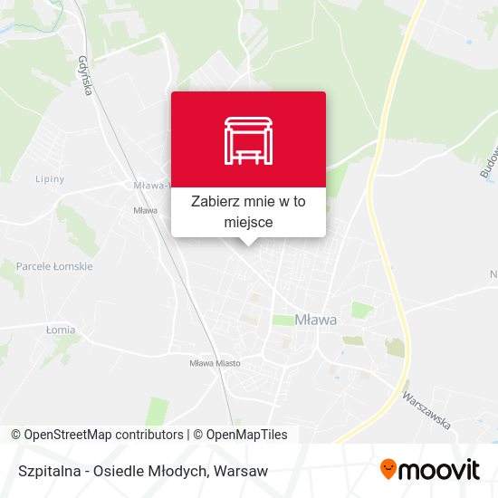 Mapa Szpitalna - Osiedle Młodych