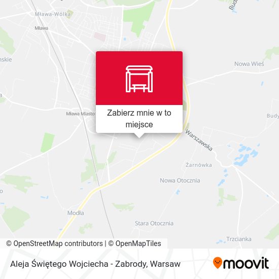 Mapa Aleja Świętego Wojciecha - Zabrody