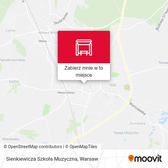 Mapa Sienkiewicza Szkoła Muzyczna