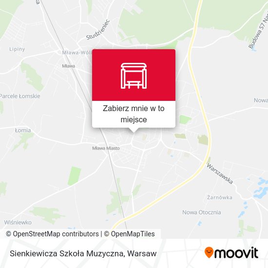 Mapa Sienkiewicza Szkoła Muzyczna