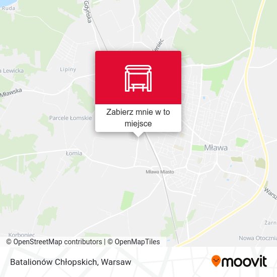 Mapa Batalionów Chłopskich