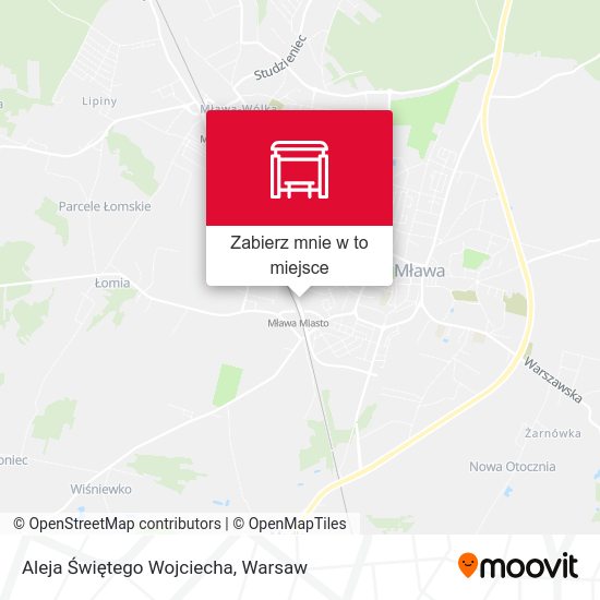 Mapa Aleja Świętego Wojciecha