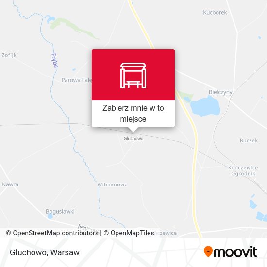 Mapa Głuchowo