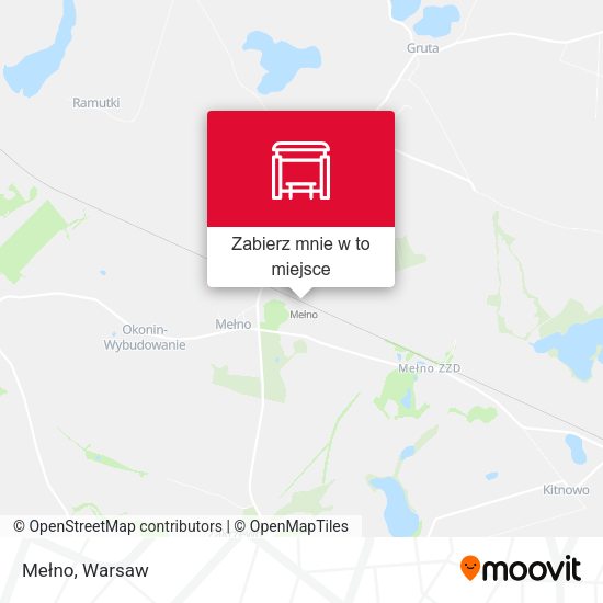 Mapa Mełno