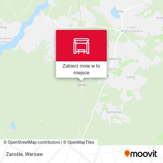 Mapa Zarośle