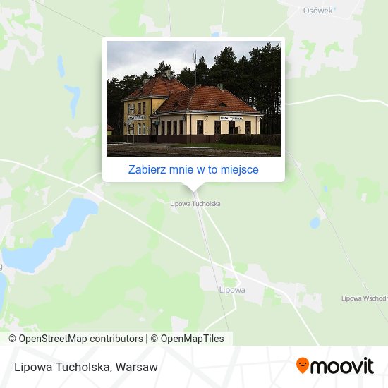 Mapa Lipowa Tucholska