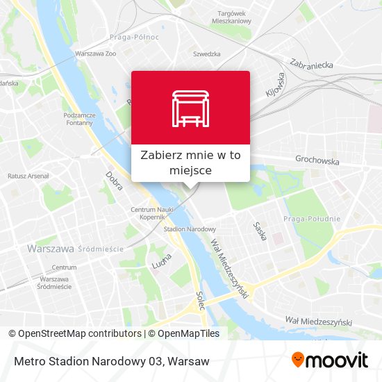 Mapa Metro Stadion Narodowy 03