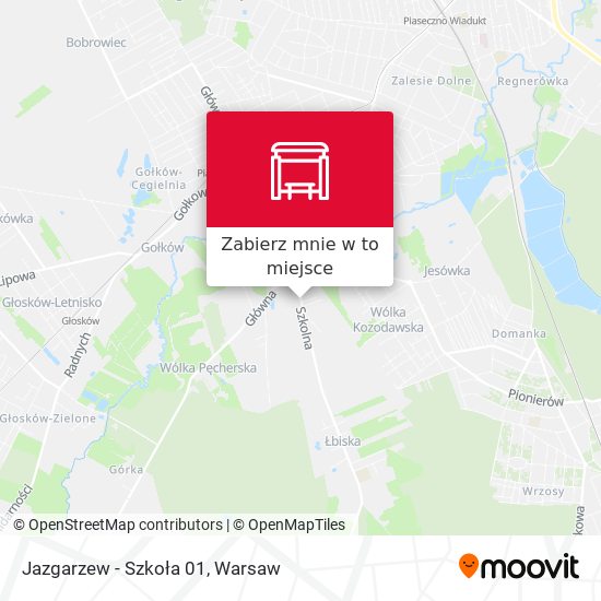 Mapa Jazgarzew - Szkoła 01