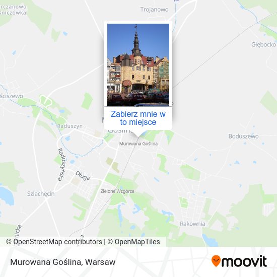 Mapa Murowana Goślina