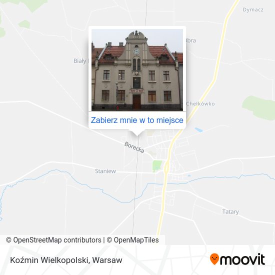 Mapa Koźmin Wielkopolski