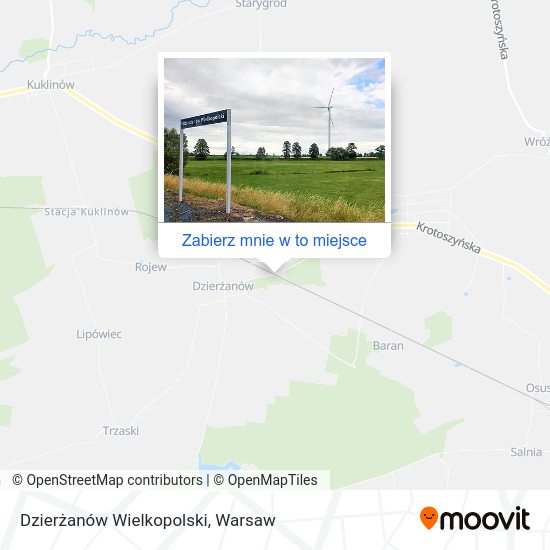 Mapa Dzierżanów Wielkopolski