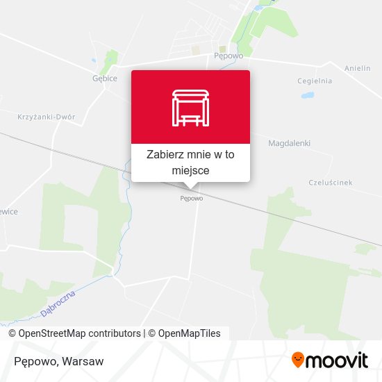 Mapa Pępowo