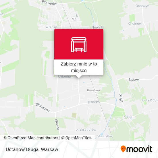 Mapa Ustanów Długa