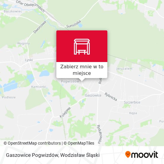 Mapa Gaszowice Pogwizdów