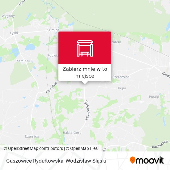 Mapa Gaszowice Rydułtowska
