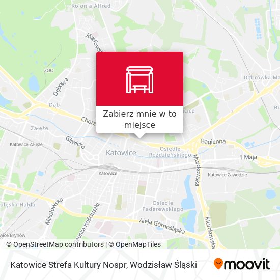 Mapa Katowice Strefa Kultury Nospr