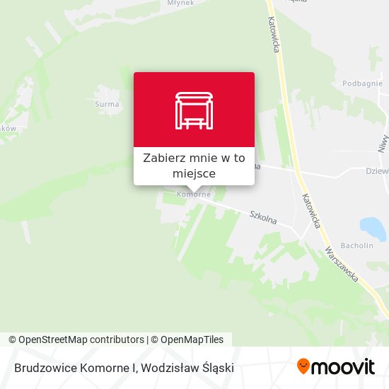 Mapa Brudzowice Komorne I