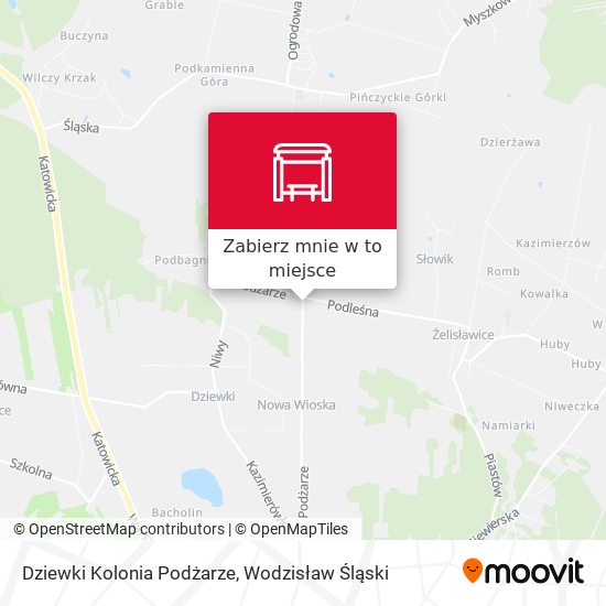 Mapa Dziewki Kolonia Podżarze