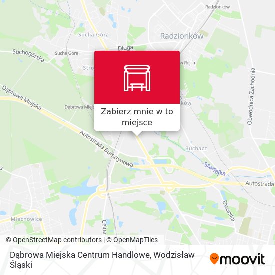 Mapa Dąbrowa Miejska Centrum Handlowe