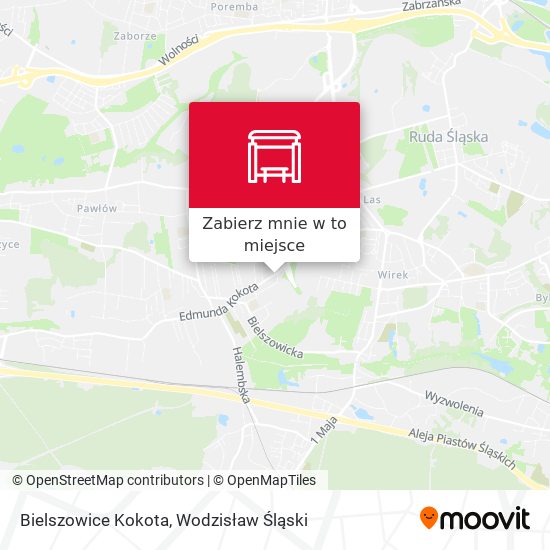 Mapa Bielszowice Kokota