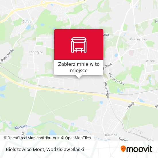 Mapa Bielszowice Most