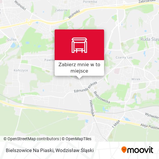 Mapa Bielszowice Na Piaski