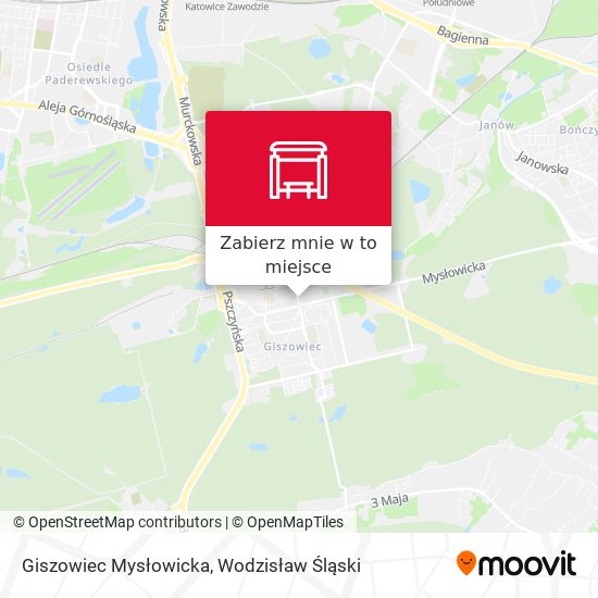 Mapa Giszowiec Mysłowicka