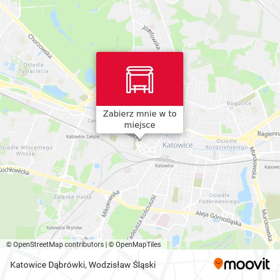 Mapa Katowice Dąbrówki
