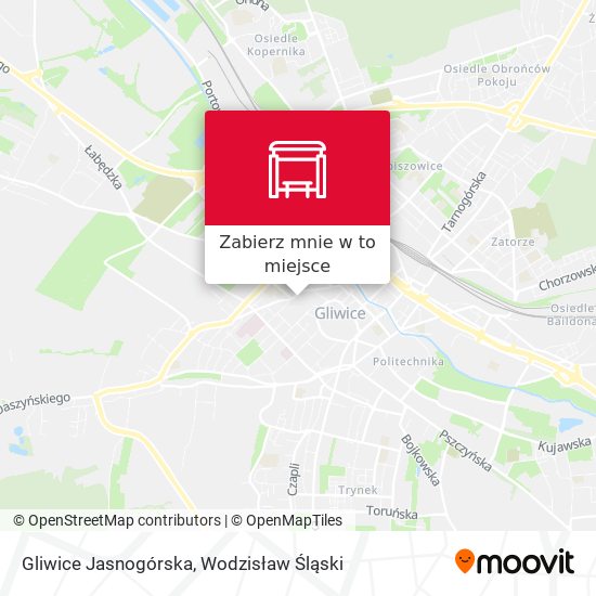 Mapa Gliwice Jasnogórska
