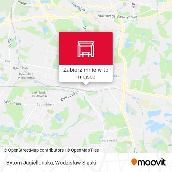 Mapa Bytom Jagiellońska