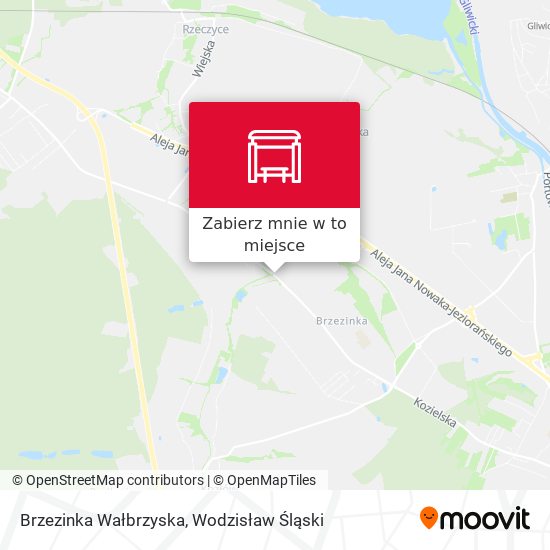 Mapa Brzezinka Wałbrzyska