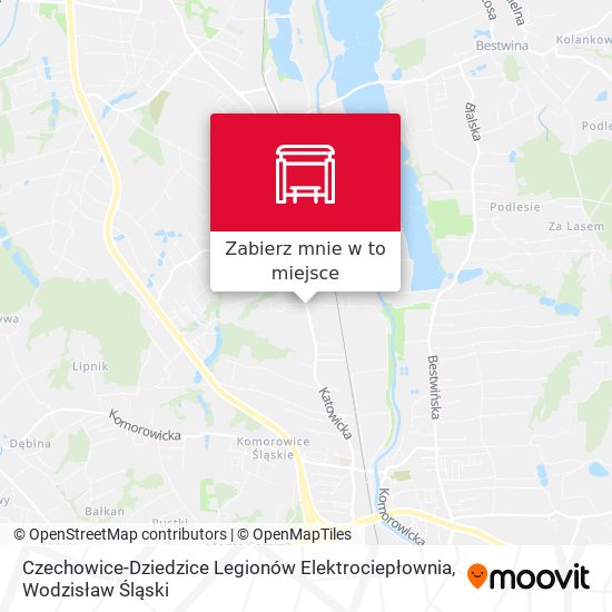 Mapa Czechowice-Dziedzice Legionów Elektrociepłownia